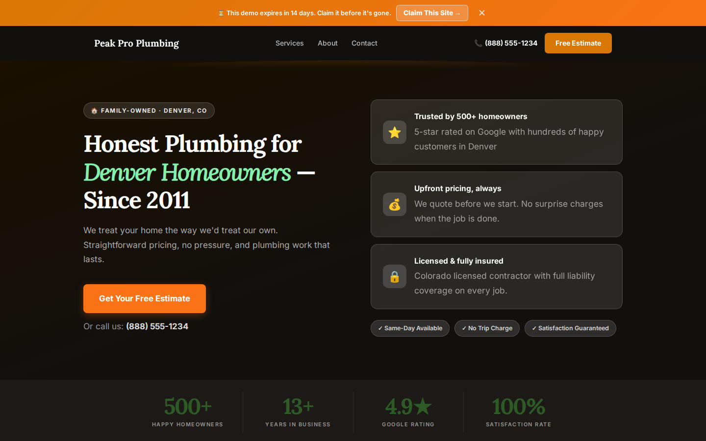 Trusted Local template preview